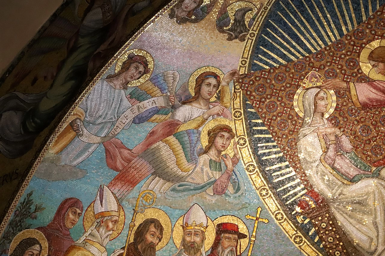 Incoronazione della Vergine - Abbazia di San Gaudenzio, dettaglio 4